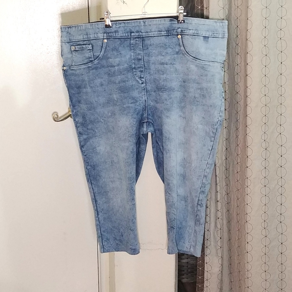 Nygard Luxe Denim Crop 360 4 Way Stretch Plus 3x